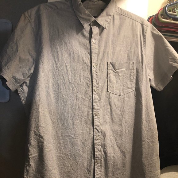 Marc Anthony Grey/Beige Circle Button Down Shirt - Picture 1 of 3